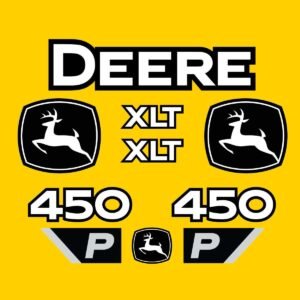 Fits 450 P-Tier XLT John Deere Crawler Dozer Replacement Decals