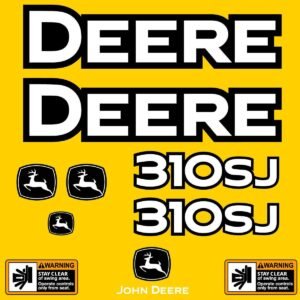 Fits 310SJ John Deere Backhoe Loader Replacement Decals