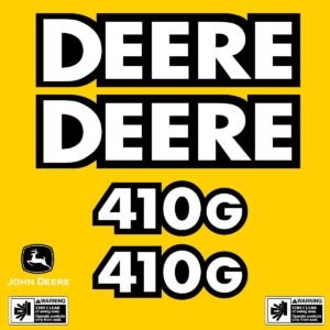 Fits 410G (Pre 2004) John Deere Backhoe Loader Replacement Decals