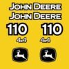 Fits 110 John Deere Backhoe Loader Replacement Decals