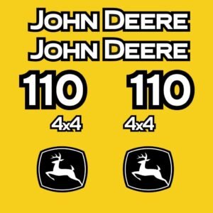 Fits 110 John Deere Backhoe Loader Replacement Decals