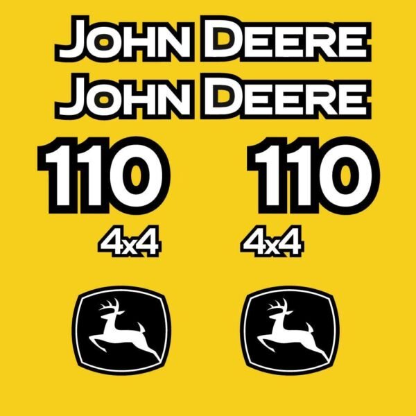 Fits 110 John Deere Backhoe Loader Replacement Decals