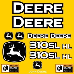 Fits 310SL HL (2021+) John Deere Backhoe Loader Replacement Decals