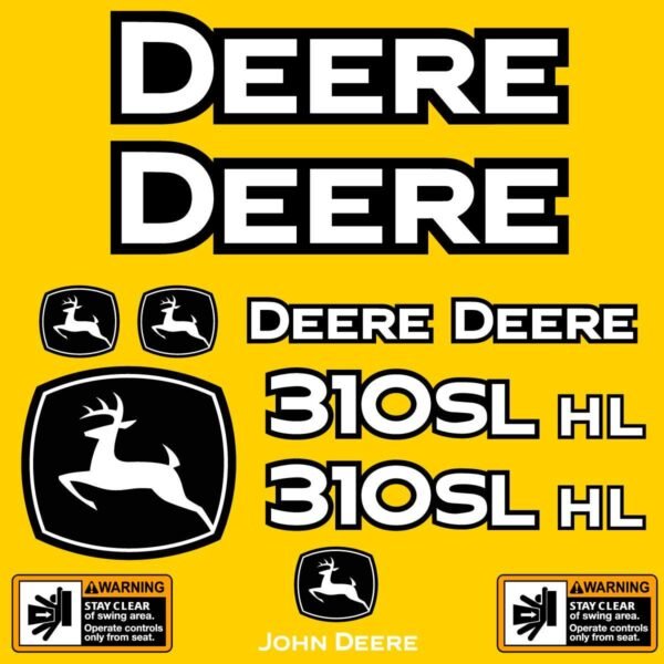Fits 310SL HL (2021+) John Deere Backhoe Loader Replacement Decals