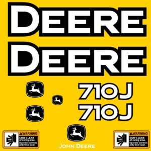 Fits 710J John Deere Backhoe Loader Replacement Decals