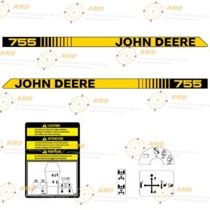 Fits 755 John Deere Tractor Replacement Decals
